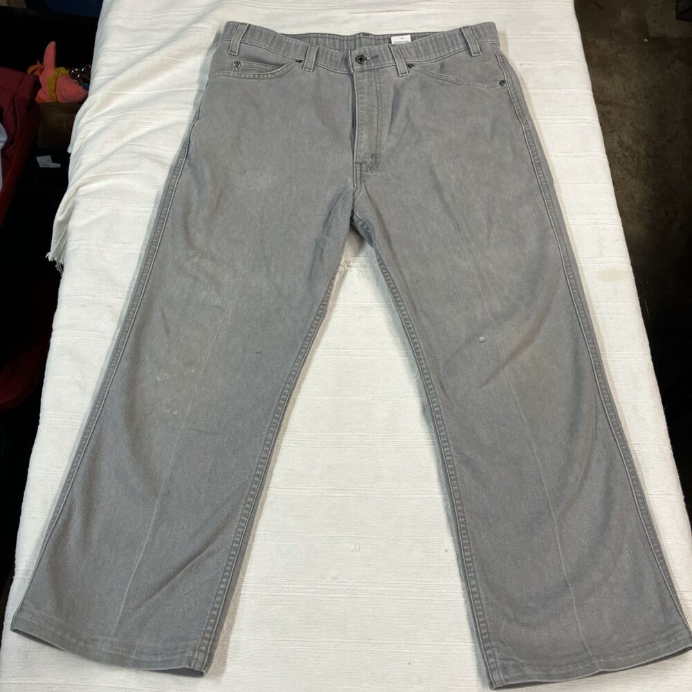 VTG 1999 Levi’s Action Slacks 43415 Pants Gray Comfort Fit 36x29